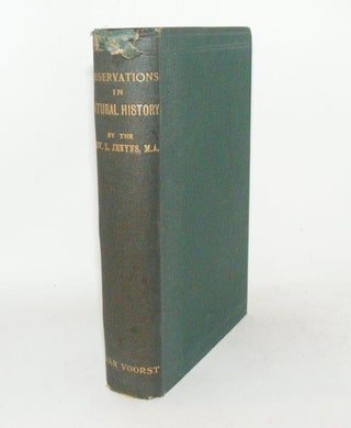 Item #101407 OBSERVATIONS IN NATURAL HISTORY With an Introduction on Habits of Observing as...