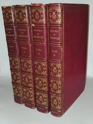 Item #102674 OEUVRES COMPLETES DE P.J. BERANGER Édition Unique Revue par l'Auteur Ornee de 104...