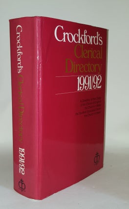 Item #106904 CROCKFORD'S Clerical Directory 1991-92. Anon