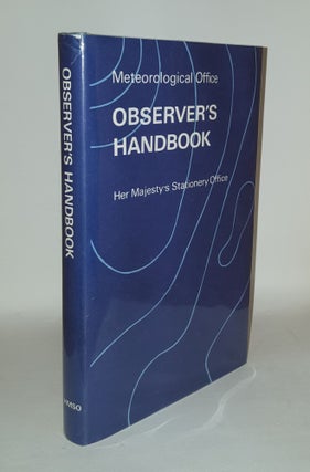 Item #108257 OBSERVER'S HANDBOOK. Meteorological Office