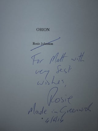 ORION A Poem Sequence