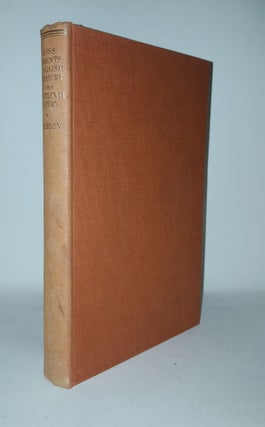 Item #113057 CROSS CURRENTS IN ENGLISH LITERATURE OF THE XVIIth CENTURY. GRIERSON H. J. C