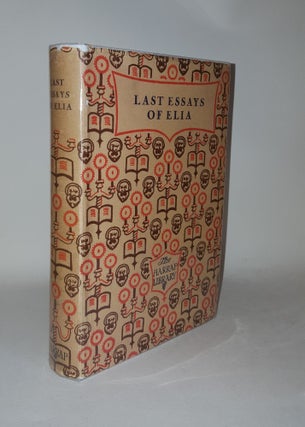 Item #120113 LAST ESSAYS OF ELIA. LAMB Charles