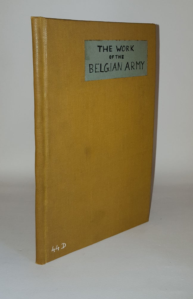 Item #120803 THE WORK OF THE BELGIAN ARMY. BRETON Commandant Willy.