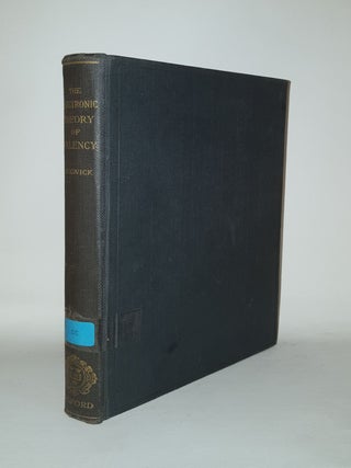 Item #120867 THE ELECTRONIC THEORY OF VALENCY. SIDGWICK Nevil Vincent
