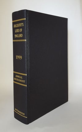 Item #120891 HALSBURY'S LAWS OF ENGLAND Annual Abridgment 1999. HEATHFIELD Elizabeth MUGFORD Kenneth
