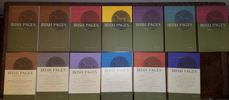 Item #121318 IRISH PAGES A Journal of Contemporary Writing 13 Volumes Volume I Numbers 1 and 2, Volume II Numbers 1 and 2, Volume III Number 2, Volume IV Number 2, Volume V Numbers 1 and 2, Volume VI Numbers 1 and 2, Volume VIII Number 2, Volume IX Number 2, Vol. AGEE Chris.