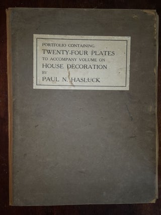 Item #131696 PORTFOLIO CONTAINING TWENTY-FOUR PLATES To Accompany Volume On House Decoration....