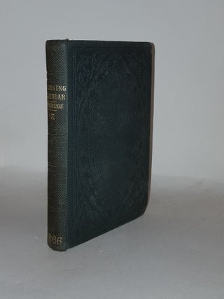 Item #135226 THE COURSING CALENDAR For the Spring Season 1866. STONEHENGE, J. H. Walsh