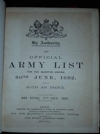 THE OFFICIAL ARMY LIST July 1882