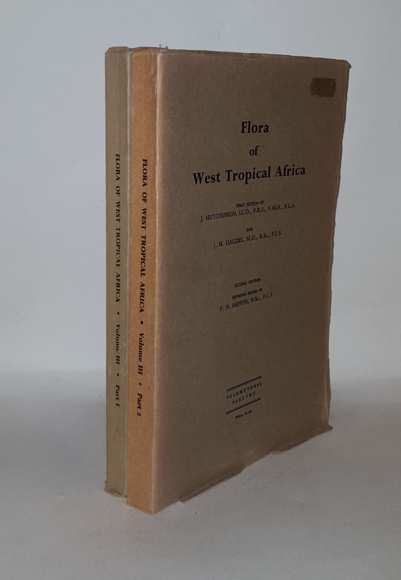 HUTCHINSON J., DALZIEL J.M. - Flora of West Tropical Africa Volume III Parts I & II