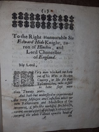 TENENDA NON TOLLENDA Or the Necessity of Preserving Tenures in Capite and by Knight-Service....