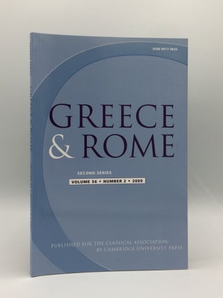 Item #136485 GREECE & ROME Second Series October 2009 Vol. 56 No. 2. IZZET V. TAYLOR J., SHORROCK R