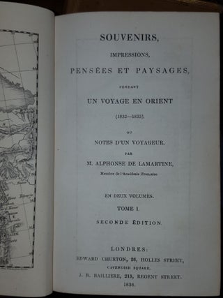 SOUVENIRS IMPRESSIONS PENSÉES ET PAYSAGES PENDANT UN VOYAGE EN ORIENT (1832 - 1833) Ou Notes d'un Voyageur en Deux Volumes