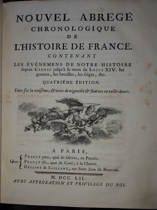 NOUVEL ABRÉGÉ Chronologique de l'histoire de France...