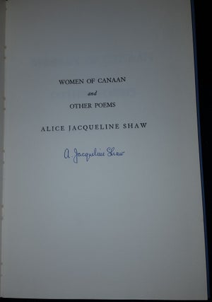 WOMEN OF CANAAN And Other Poems