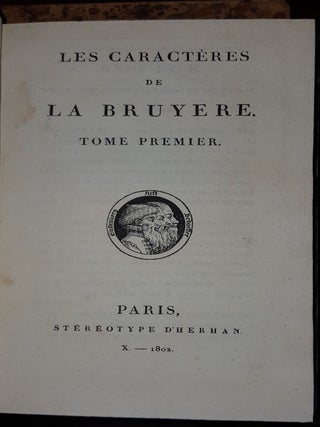 LES CARACTERES DE LA BRUYERE