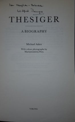 THESIGER A Biography