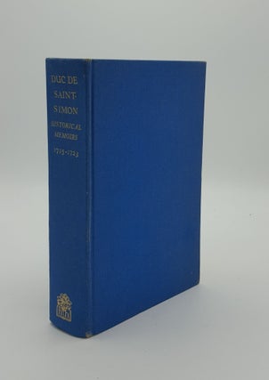 Item #143038 HISTORICAL MEMOIRS OF THE DUC DE SAINT-SIMON A Shortened Version Volume III...