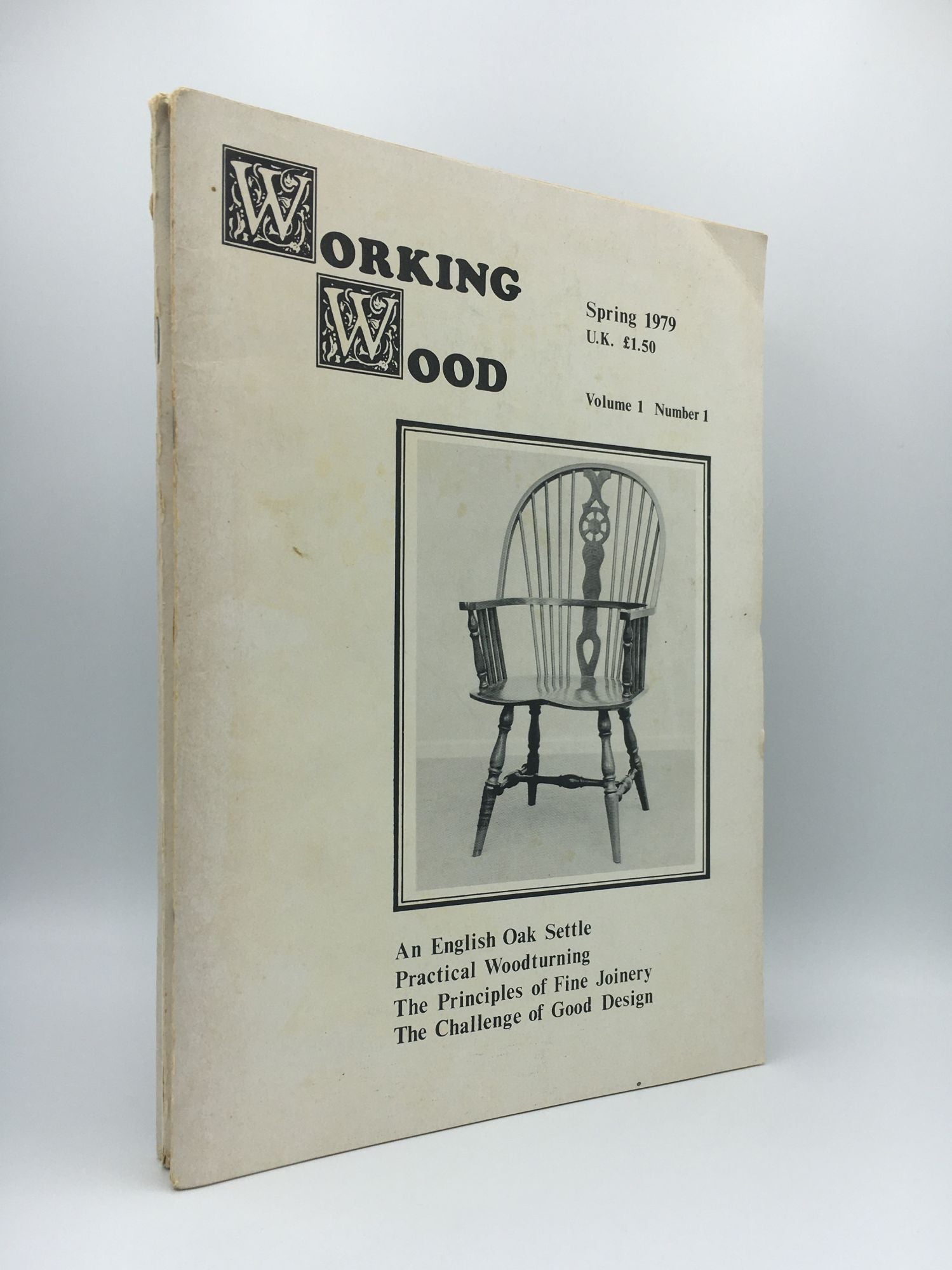  - Working Wood Volume 1, Numbers 1, 2, 3, 4 [4 Issues]
