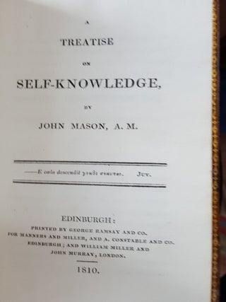 A TREATISE ON SELF-KNOWLEDGE.