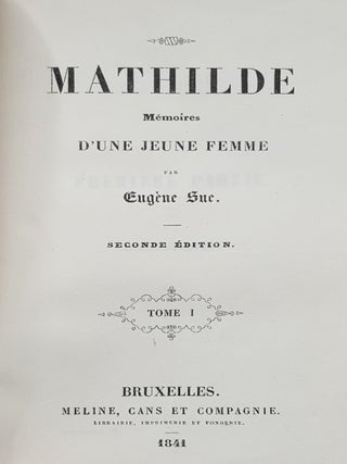 MATHILDE Memoires D'une Jeune Femme Seconde Edition.