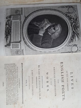 THE LIVES OF THE MOST EMINENT ENGLISH POETS With Critical Observations of Their Works In Three Volumes.