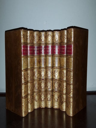 Item #150251 THE WORKS OF LORD MACAULAY In Eight Volumes. TREVELYAN Lady MACAULAY Thomas Babington