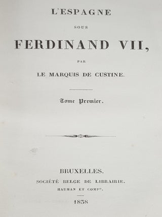 L'ESPAGNE SOUS FERDINAND VII