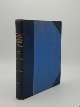 Item #151507 A HAND LIST OF THE BIRDS OF THE SEVENOAKS Or Western District of Kent. HARRISON James M