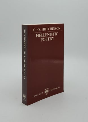 Item #152433 HELLENISTIC POETRY. HUTCHINSON G. O