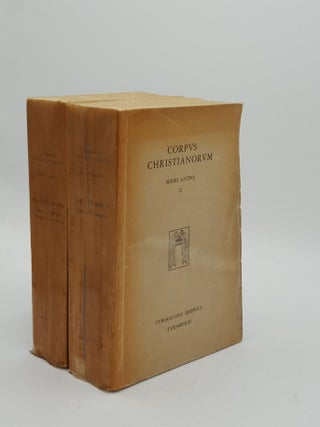 Item #152995 TERTULLIANI OPERA Pars I Opera Catholica Adversus Marcionem Pars II Opera...