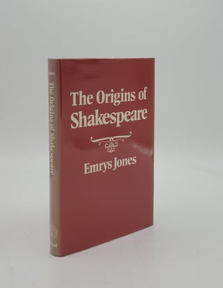 Item #153475 THE ORIGINS OF SHAKESPEARE. JONES Emrys
