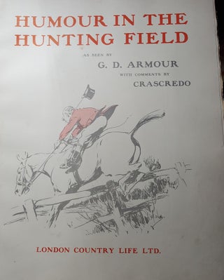 HUMOUR IN THE HUNTING FIELD.