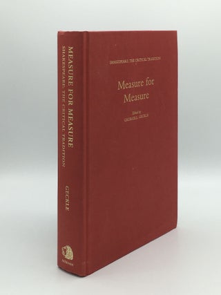 Item #163823 MEASURE FOR MEASURE Shakespeare the Critical Tradition Volume 6. GECKLE George L