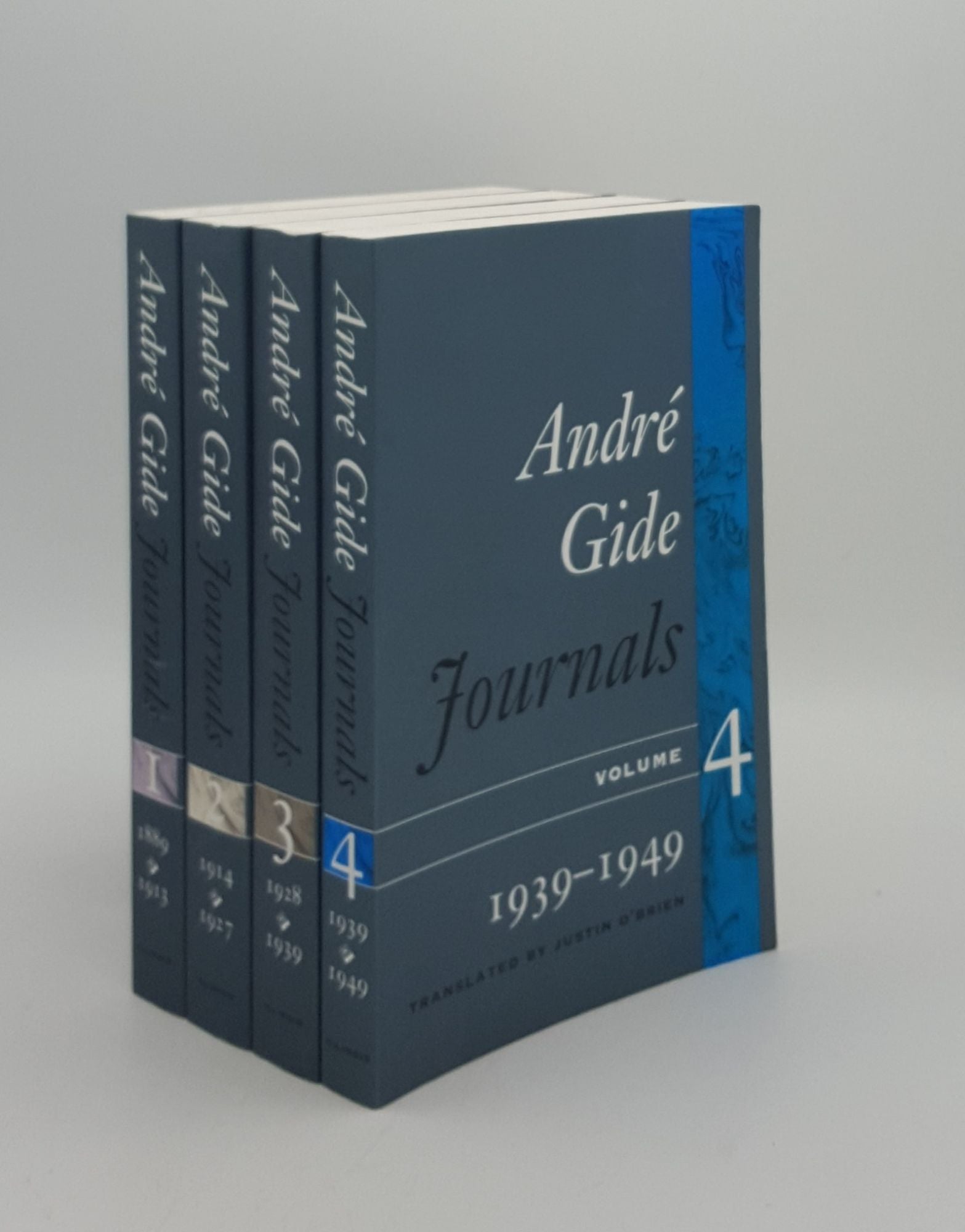 GIDE Andr, O'BRIEN Justin - Journals Volume 1 1889-1913, Volume 2 1914-1927, Volume 3 1928-1939, Volume 4 1939-1945