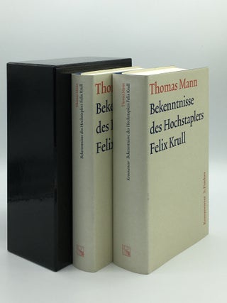 Item #163849 BEKENNTNISSE DES HOCHSTAPLERS FELIX KRULL Der Memoiren Erster Teil: Roman mit...