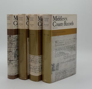 Item #164153 MIDDLESEX COUNTY RECORDS (Old Series) Volume 1, 2, 3 & 4. JEAFFRESON John Cordy