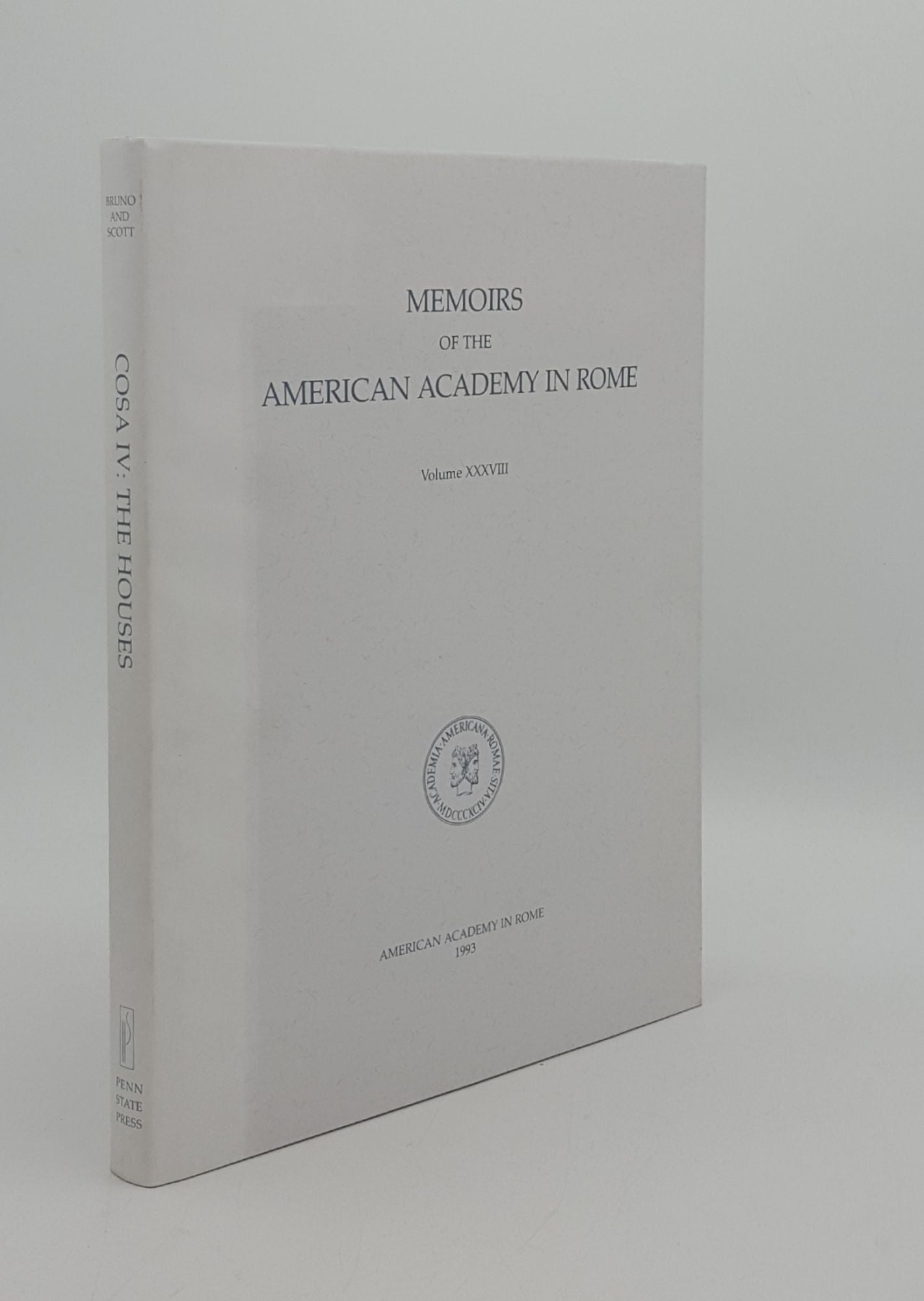 SCOTT Russell T., BRUNO Vincent J. - Memoirs of the American Academy in Rome Cosa IV the Houses Volume XXXVIII