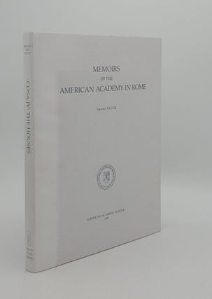 Item #165654 MEMOIRS OF THE AMERICAN ACADEMY IN ROME Cosa IV THE HOUSES Volume XXXVIII. BRUNO...