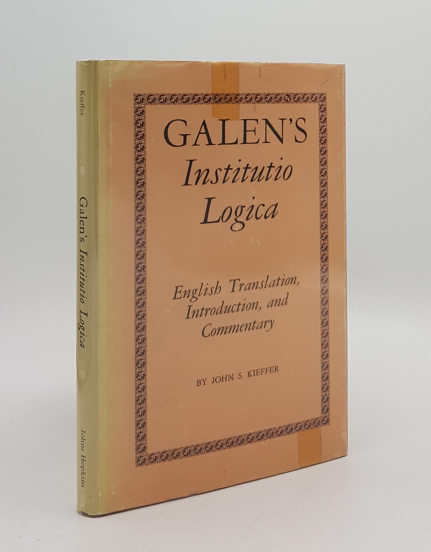 KIEFFER John Sprangler - Galen's Institutio Logica English Translation Introduction and Commentary