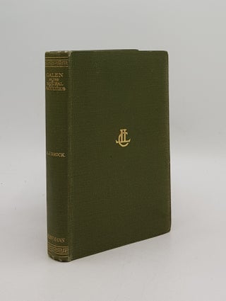 Item #168162 GALEN On the Natural Faculties Loeb Classical Library. BROCK A. J. GALEN