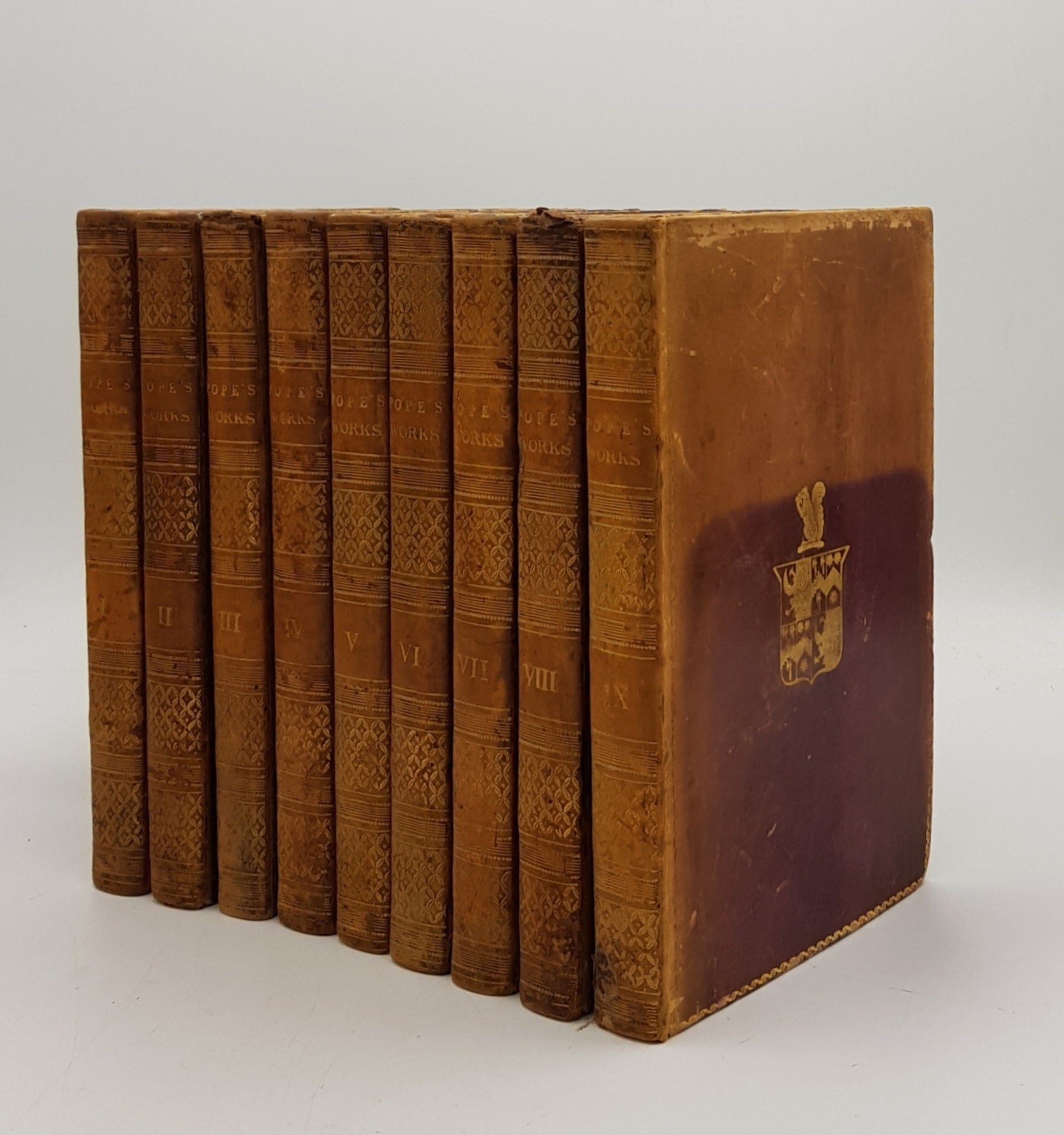 POPE Alexander, WHARTON Joseph - The Works of Alexander Pope with Notes and Illustrations New Edition Complete in 9 Volumes