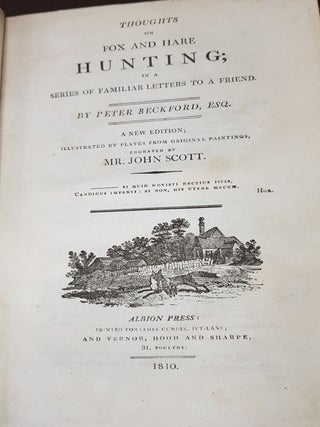 THOUGHTS ON FOX AND HARE HUNTING In a Series of Letters to a Friend.