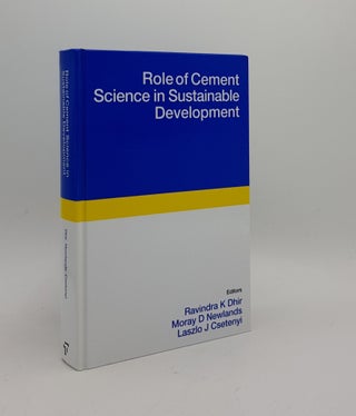 Item #169602 ROLE OF CEMENT SCIENCE IN SUSTAINABLE DEVELOPMENT Proceedings of the International...