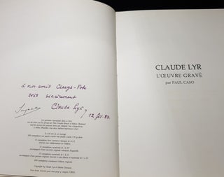 CLAUDE LYR L'Oeuvre Grave.