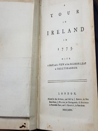 A TOUR IN IRELAND IN 1775 With a View of the Salmon Leap at Ballyshannon.