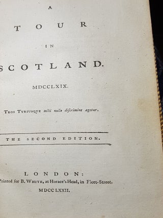 A TOUR IN SCOTLAND MDCCLXIX.