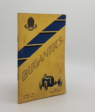 Item #173865 BUGANTICS Bugatti Owner's Club Volume 20 No. 2 Summer 1957. Bugatti Owner's Club