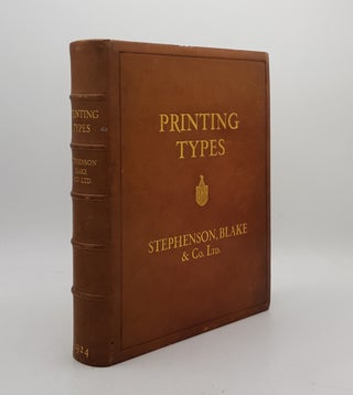 PRINTING TYPES Borders Initials Electros Brass Rules Spacing Materials Ornaments. Stephenson Blake.